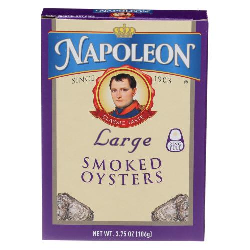 Napoleon Oyster Smoked Large - 3.75 Oz (25 Units)