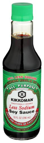 Kikkoman Sauce Soy Less Sodium - 10 Oz (6 Units)