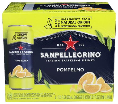 San Pellegrino Bev Sprk Pompelmo 6Pk - 66.9 Fo (4 Units)