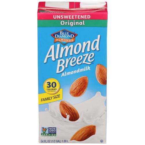 Blue Diamond Bev Almond Breeze Origional Unsweetened - 64 Fo (8 Units)