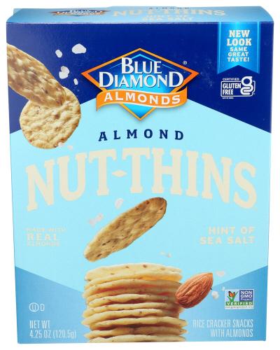 Blue Diamond Cracker Nut Thin Sea Salt - 4.25 Oz (12 Units)