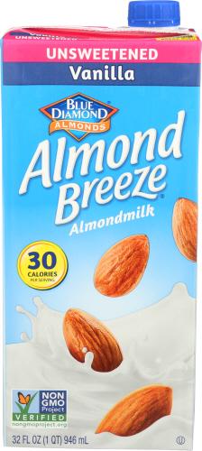 Blue Diamond Bev Almond Breeze Vanilla Unsweetened - 32 Fo (12 Units)