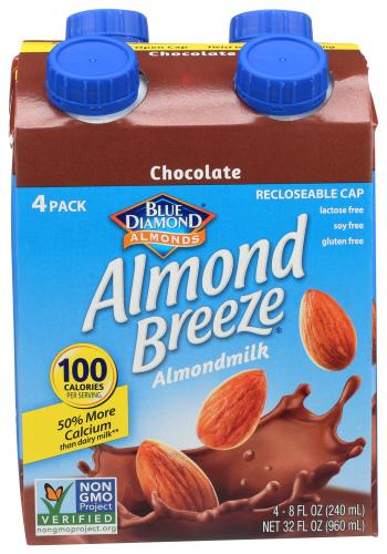 Blue Diamond Bev Almond Chocolate 4Pk - 8 Fo (6 Units)