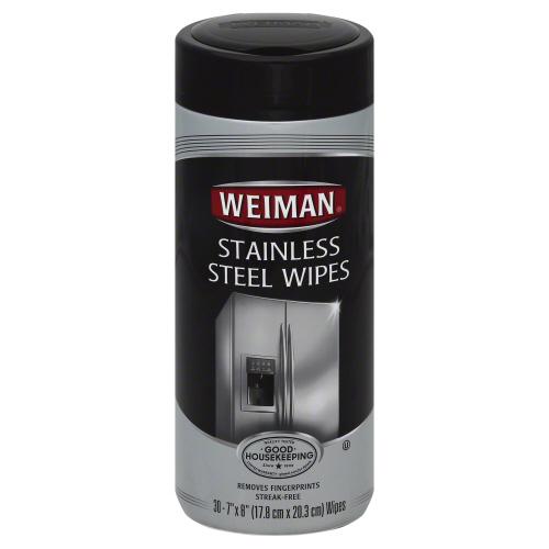 Weiman Wipe Stainless Steel - 30 Pc (4 Units)