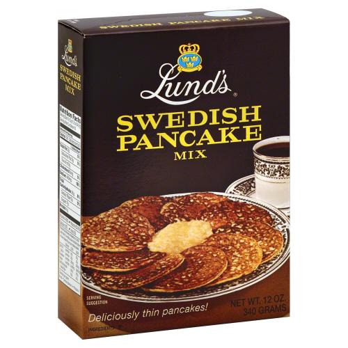 Lunds Mix Pncake Swedish - 12 Oz (12 Units)