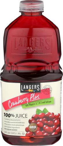 Langers Juice Crnbrry 100% Plus - 64 Fo (8 Units)