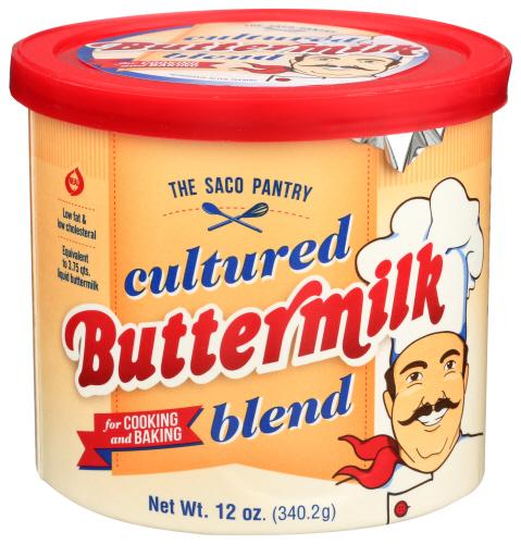 Saco Mix Buttermilk Powder Can - 12 Oz (6 Units)