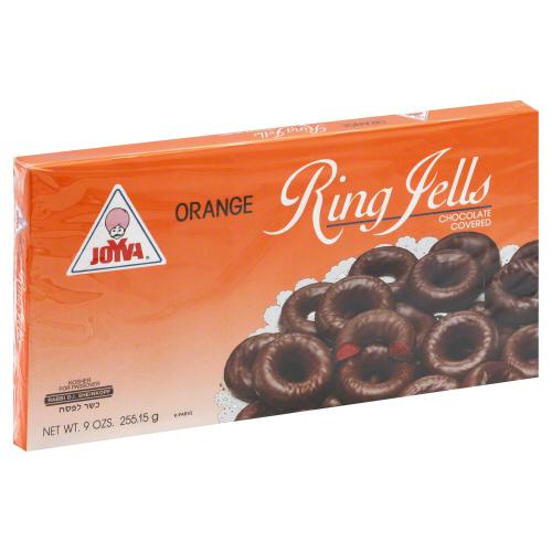 Joyva Jelly Ring Chocolate Covered Orange - 9 Oz (12 Units)