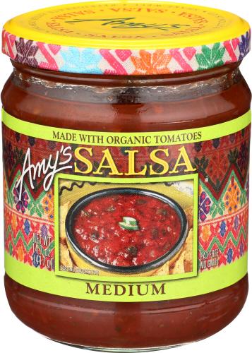 Amys Salsa Medium Organic - 14.7 Oz (6 Units)