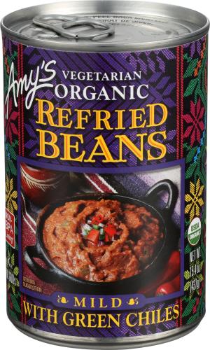 Amys Bean Refried Grn Chili - 15.4 Oz (12 Units)