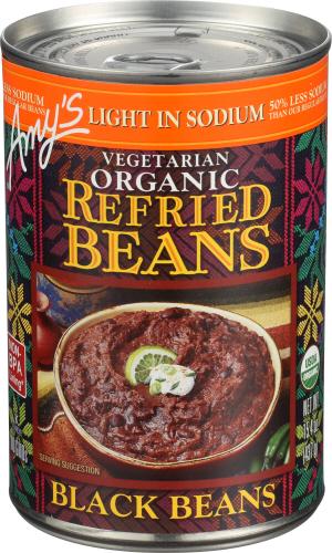 Amys Bean Refried Ls Black - 15.4 Oz (12 Units)