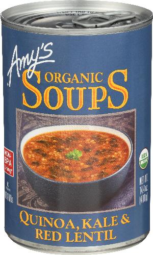 Amys Sup Rd Lntl Kle Quno Organic - 14.4 Oz (12 Units)