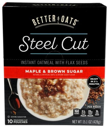 Better Oats Oats Steel Mapl&Brn Sgr - 15.1 Oz (6 Units)