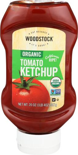 Woodstock Ketchup Tomato Organic - 20 Oz (12 Units)