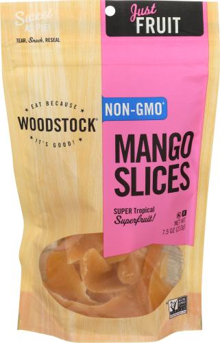 Woodstock Mango Slices Low Sugar - 7.5 Oz (8 Units)