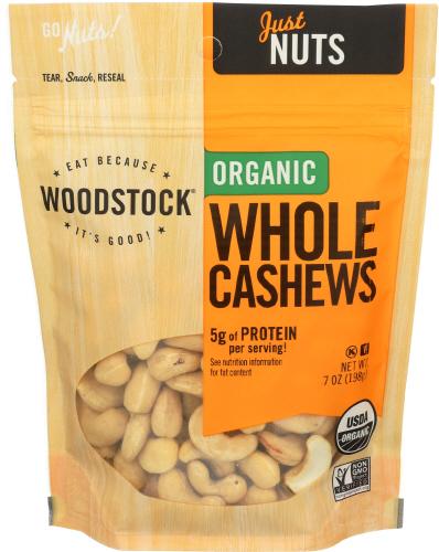 Woodstock Nut Cashew Large Whole - 7 Oz (8 Units)