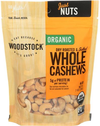 Woodstock Nut Cashew Whle Dry Sltd - 7 Oz (8 Units)