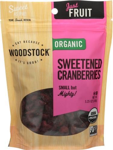 Woodstock Cranberries Sweet Dried - 5.25 Oz (8 Units)