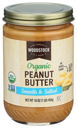 Woodstock Peanut Butter Smth Sltd Organic - 16 Oz (6 Units)