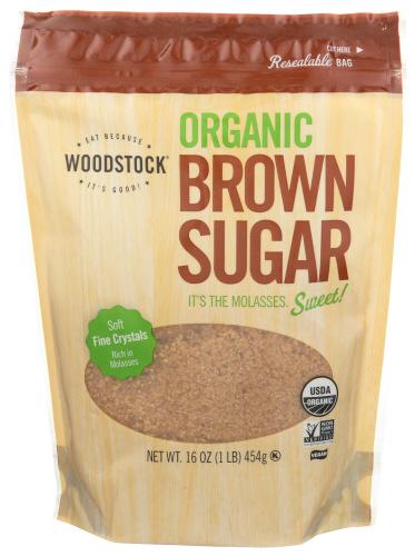 Woodstock Sugar Brown Organic - 16 Oz (12 Units)