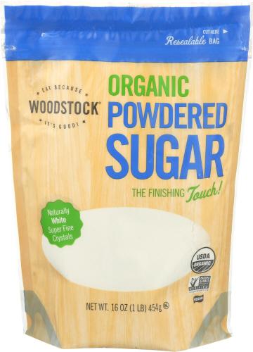 Woodstock Sugar Powdered Organic - 16 Oz (12 Units)