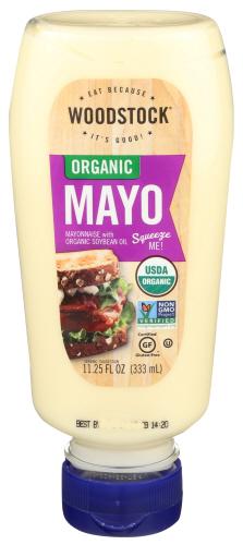 Woodstock Mayo Squeeze Organic - 11.3 Oz (12 Units)