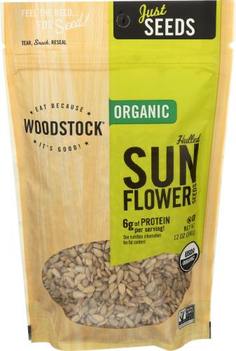 Woodstock Seeds Sunflower Raw Shld - 12 Oz (8 Units)