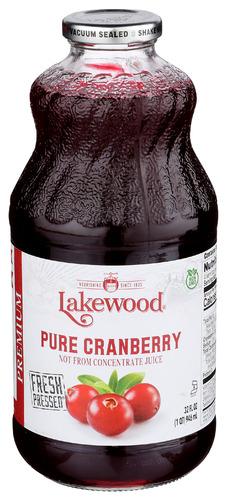 Lakewood Juice Cranberry Pure - 32 Fo (6 Units)