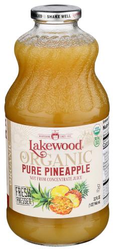 Lakewood Juice Pineapple Pure Organic - 32 Fo (6 Units)