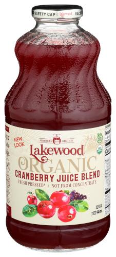 Lakewood Juice Cranberry Blend Organic - 32 Fo (6 Units)