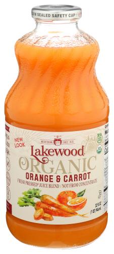 Lakewood Juice Orange Carrot Organic - 32 Fo (6 Units)