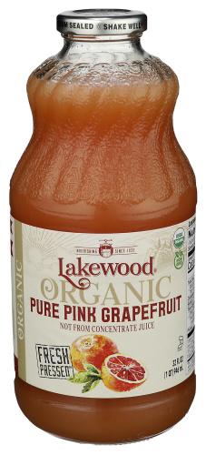 Lakewood Juice Pink Grapefruit Organic - 32 Fo (6 Units)