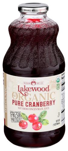 Lakewood Juice Cranberry Pure Organic - 32 Fo (6 Units)