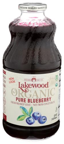 Lakewood Juice Blueberry Pure Organic - 32 Fo (6 Units)