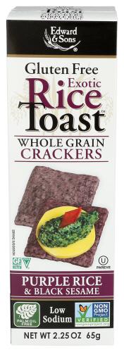 Edward & Sons Toast Rice Prpl&Blk Ssme - 2.25 Oz (12 Units)