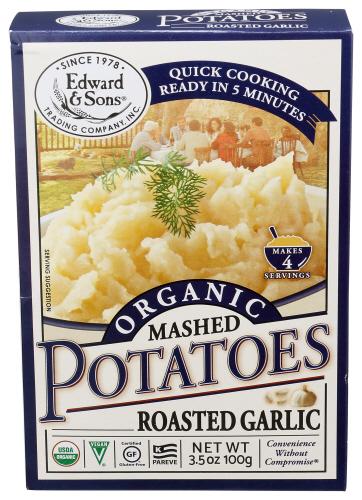 Edward & Sons Mix Mshd Potato Roasted Garlic Organic - 3.5 Oz (6 Units)