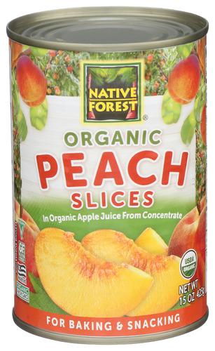 Native Forest Peach Slcd Organic - 15 Oz (6 Units)