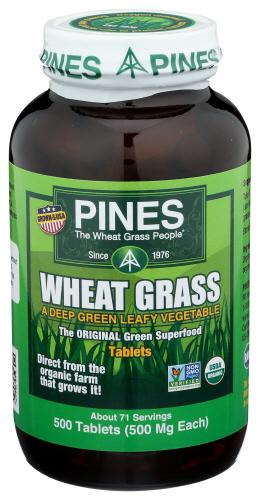 Pines Wheat Grass Wheat Grass Organic - 500 Tb (1 Units)