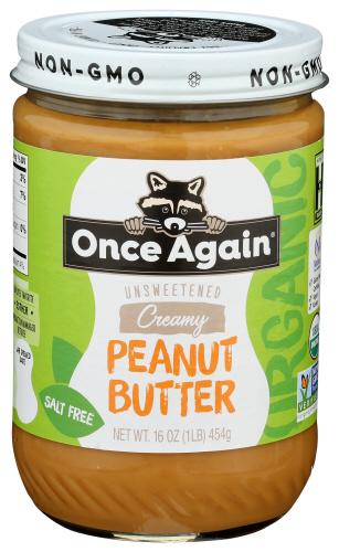 Once Again Butter Peanut Smth Ns Organic - 16 Oz (6 Units)