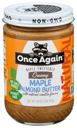 Once Again Butter Almond Maple - 16 Oz (6 Units)