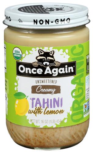 Once Again Tahini Lemon Organic - 16 Oz (6 Units)