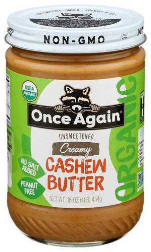 Once Again Cashew Butter Nslt - 16 Oz (6 Units)