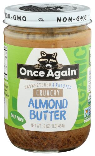 Once Again Nut Butter Almond Crunchy Organic - 16 Oz (6 Units)