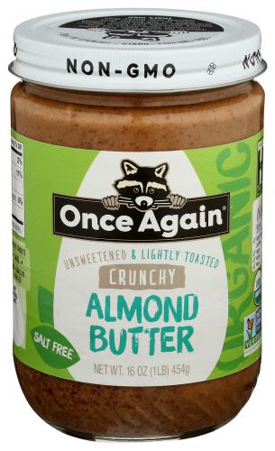 Once Again Nut Butter Almond Crunch Raw Organic - 16 Oz (6 Units)