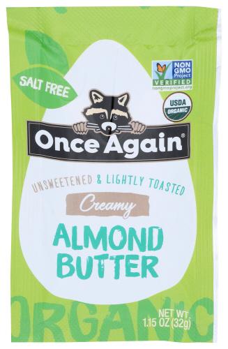 Once Again Alm Butter Sqz Lt Tstd Organic - 1.15 Oz (10 Units)