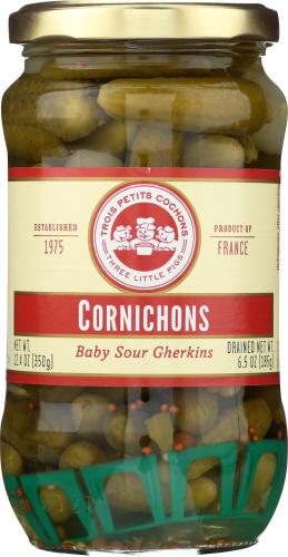 Three Little Pigs Cornichons - 12.4 Oz (12 Units)