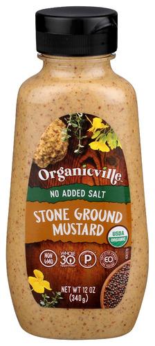 Organicville Mustard Saltfree - 12 Oz (12 Units)