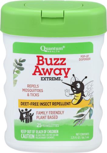 Quantum Towlette Popup Buzz Away - 25 Pc (1 Units)
