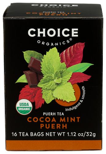Choice Tea Tea Cocoa Mint Organic - 16 Bg (6 Units)