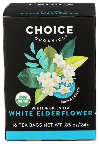 Choice Tea Tea White Grn Eldrflwr Organic - 16 Bg (6 Units)